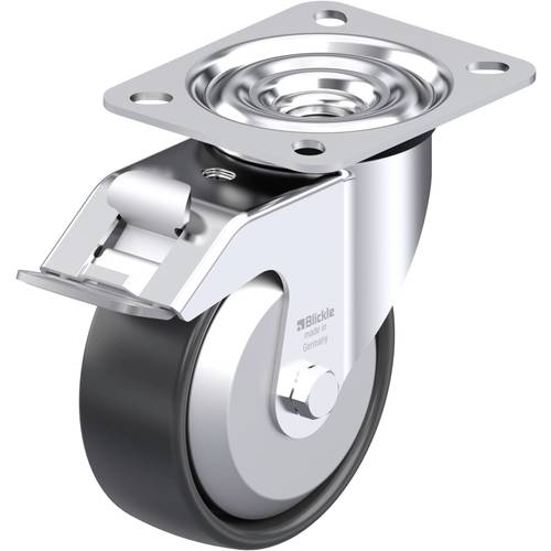 Blickle 514737 LE-PP 100G-FI-FA Stahlblech-Lenkrolle Rad-Durchmesser: 100 mm Tragfähigkeit (max.): 150 kg 1 St.
