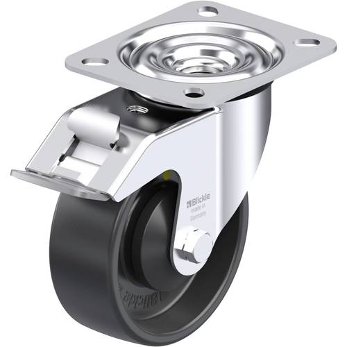 Thumbnail - Blickle 953155 LE-PP 100KA-FI-EL Stahlblech-Lenkrolle Rad-Durchmesser: 100 mm Tragfähigkeit (max.): 150 kg 1 St.