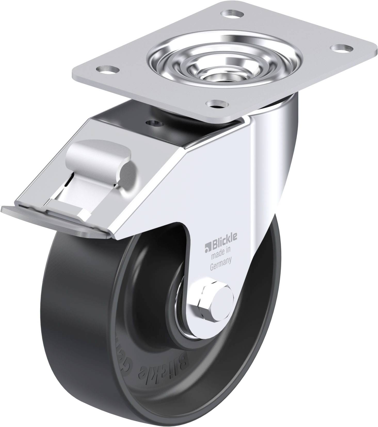 Blickle 952274 LE-PP 150K-FI Stahlblech-Lenkrolle Rad-Durchmesser: 150 mm Tragfähigkeit (max.): 300 kg 1 St.