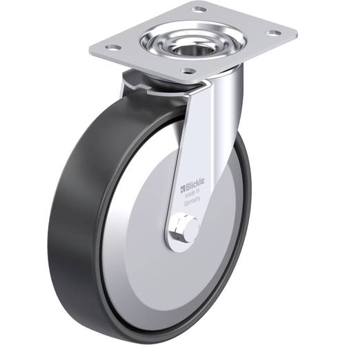 Blickle 749665 LE-PP 200G-FA Stahlblech-Lenkrolle Rad-Durchmesser: 200 mm Tragfähigkeit (max.): 300 kg 1 St.