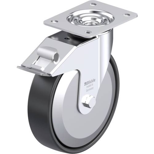 Blickle 749669 LE-PP 200R-FI-FA Stahlblech-Lenkrolle Rad-Durchmesser: 200 mm Tragfähigkeit (max.): 300 kg 1 St.