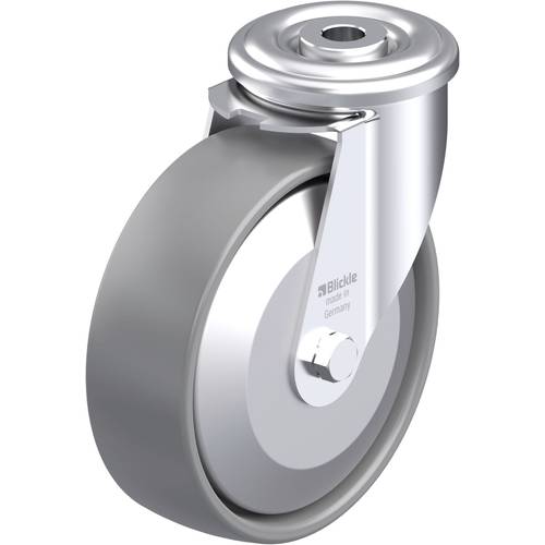 Blickle 887290 LER-PO 125G-ELS-FA Stahlblech-Lenkrolle Rad-Durchmesser: 125 mm Tragfähigkeit (max.): 150 kg 1 St.