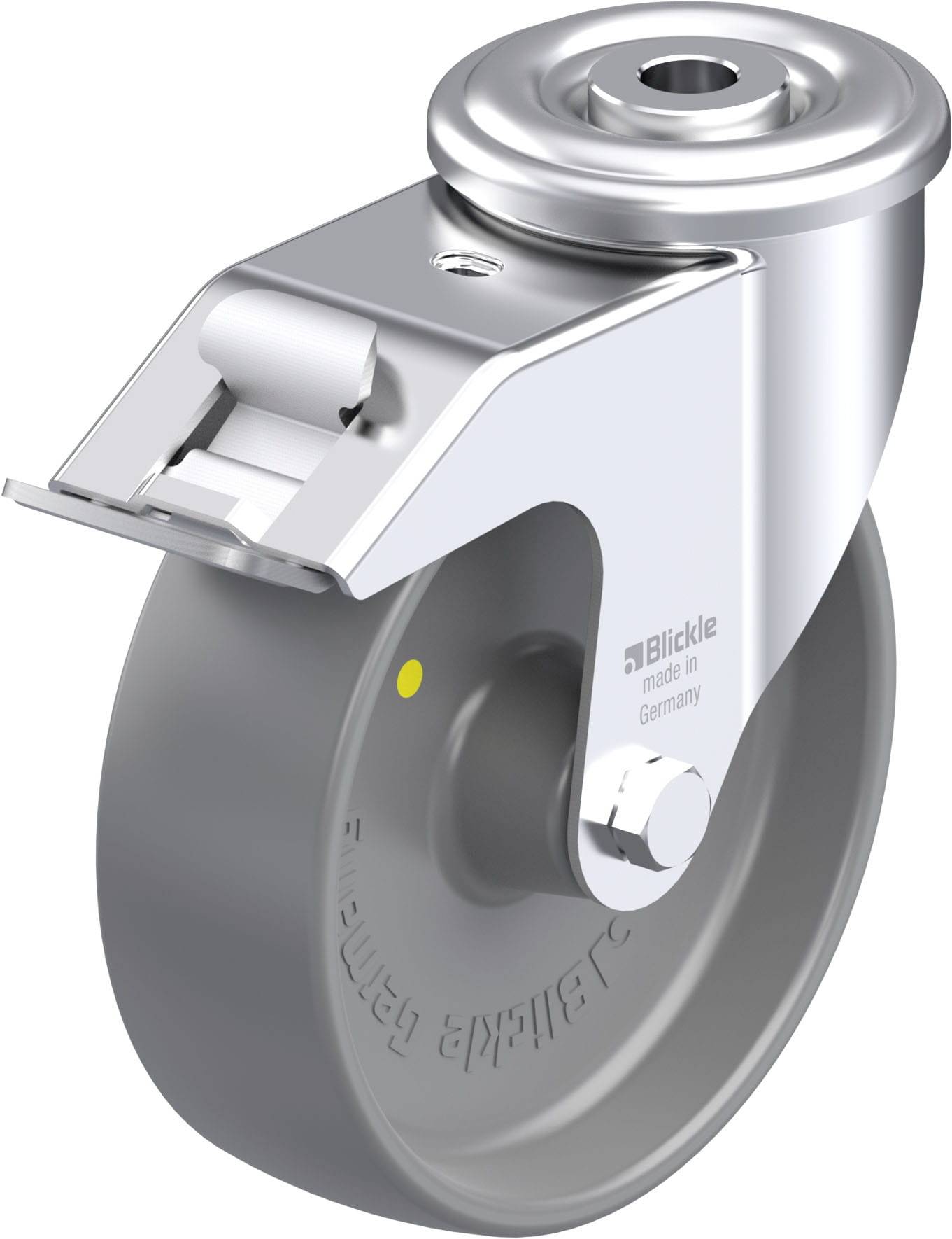 Blickle 936880 LER-PO 125G-FI-ELS Stahlblech-Lenkrolle Rad-Durchmesser: 125 mm Tragfähigkeit (max.): 150 kg 1 St.