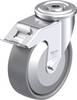 Blickle 887263 LER-PO 125G-FI-ELS-FA Stahlblech-Lenkrolle Rad-Durchmesser: 125 mm Tragfähigkeit (max.): 150 kg 1 St.