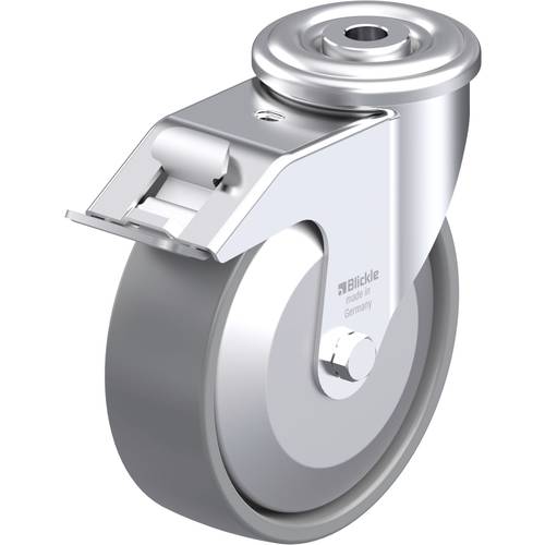 Blickle 887292 LER-PO 125KA-FI-ELS-FA Stahlblech-Lenkrolle Rad-Durchmesser: 125 mm Tragfähigkeit (max.): 150 kg 1 St.