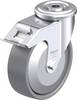 Blickle 887292 LER-PO 125KA-FI-ELS-FA Stahlblech-Lenkrolle Rad-Durchmesser: 125 mm Tragfähigkeit (max.): 150 kg 1 St.