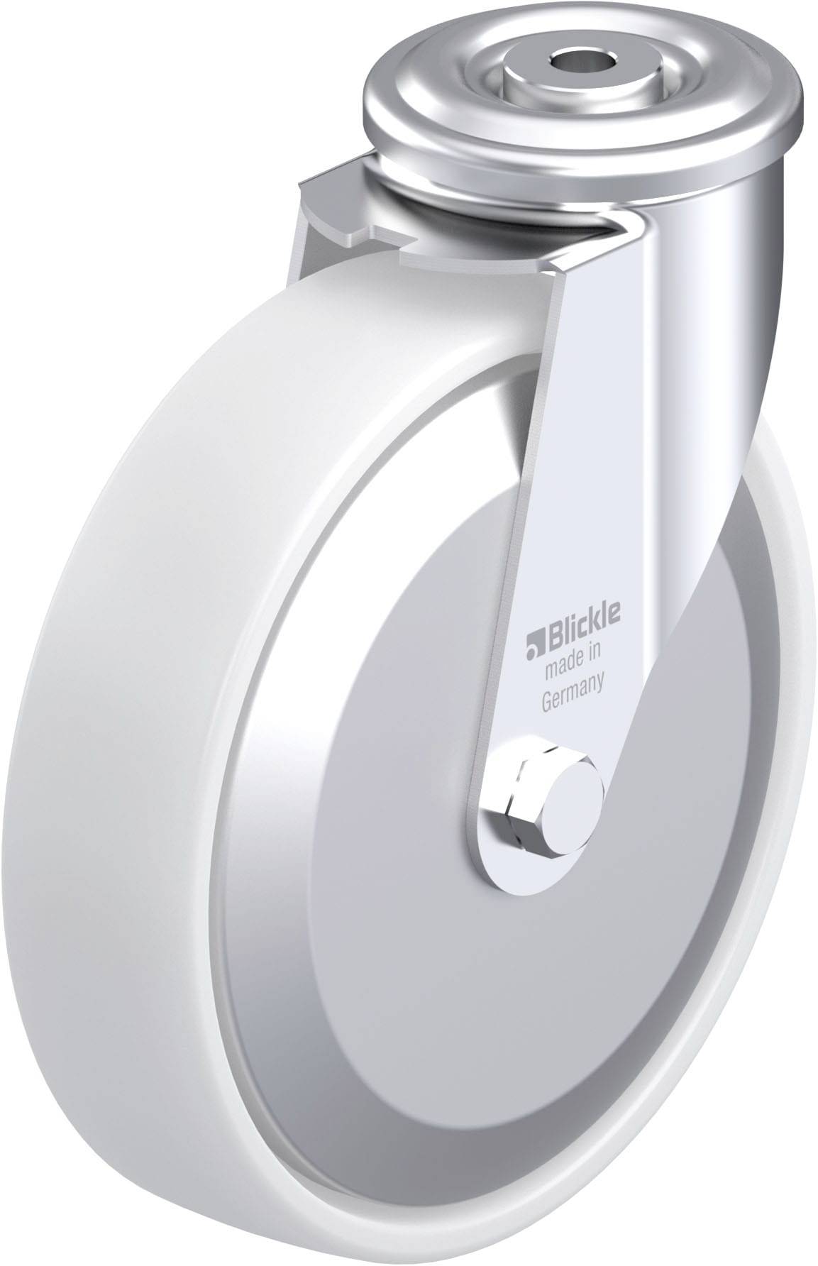 Blickle 749766 LER-PO 200G-FA Stahlblech-Lenkrolle Rad-Durchmesser: 200 mm Tragfähigkeit (max.): 300 kg 1 St.
