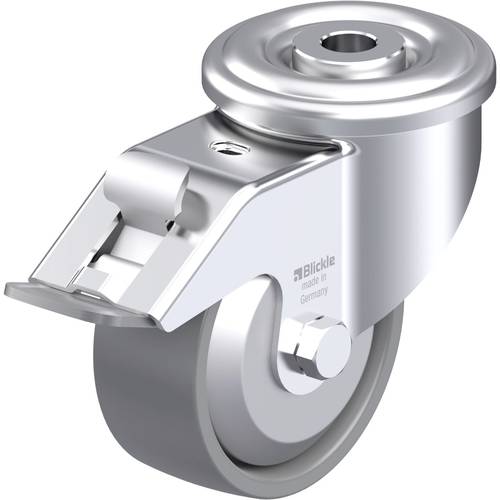 Thumbnail - Blickle 946659 LER-PO 80KA-FI-ELS-FA Stahlblech-Lenkrolle Rad-Durchmesser: 80 mm Tragfähigkeit (max.): 150 kg 1 St.