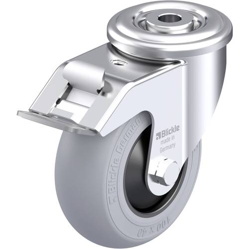 Thumbnail - Blickle 921783 LER-POES 100KF-FI-SG Stahlblech-Lenkrolle Rad-Durchmesser: 100 mm Tragfähigkeit (max.): 150 kg 1 St.