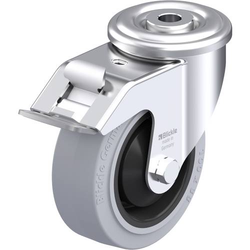 Thumbnail - Blickle 626481 LER-POEV 100KA-FI-SG Stahlblech-Lenkrolle Rad-Durchmesser: 100 mm Tragfähigkeit (max.): 150 kg 1 St.