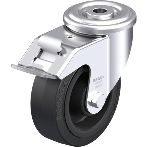 Blickle 741057 LER-POEV 100R-FI Stahlblech-Lenkrolle Rad-Durchmesser: 100 mm Tragfähigkeit (max.): 150 kg 1 St.
