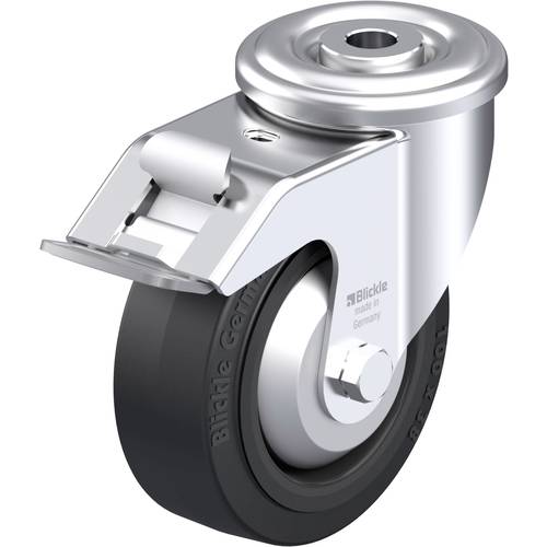 Thumbnail - Blickle 941860 LER-POEV 100XR-FI-FA Stahlblech-Lenkrolle Rad-Durchmesser: 100 mm Tragfähigkeit (max.): 150 kg 1 St.