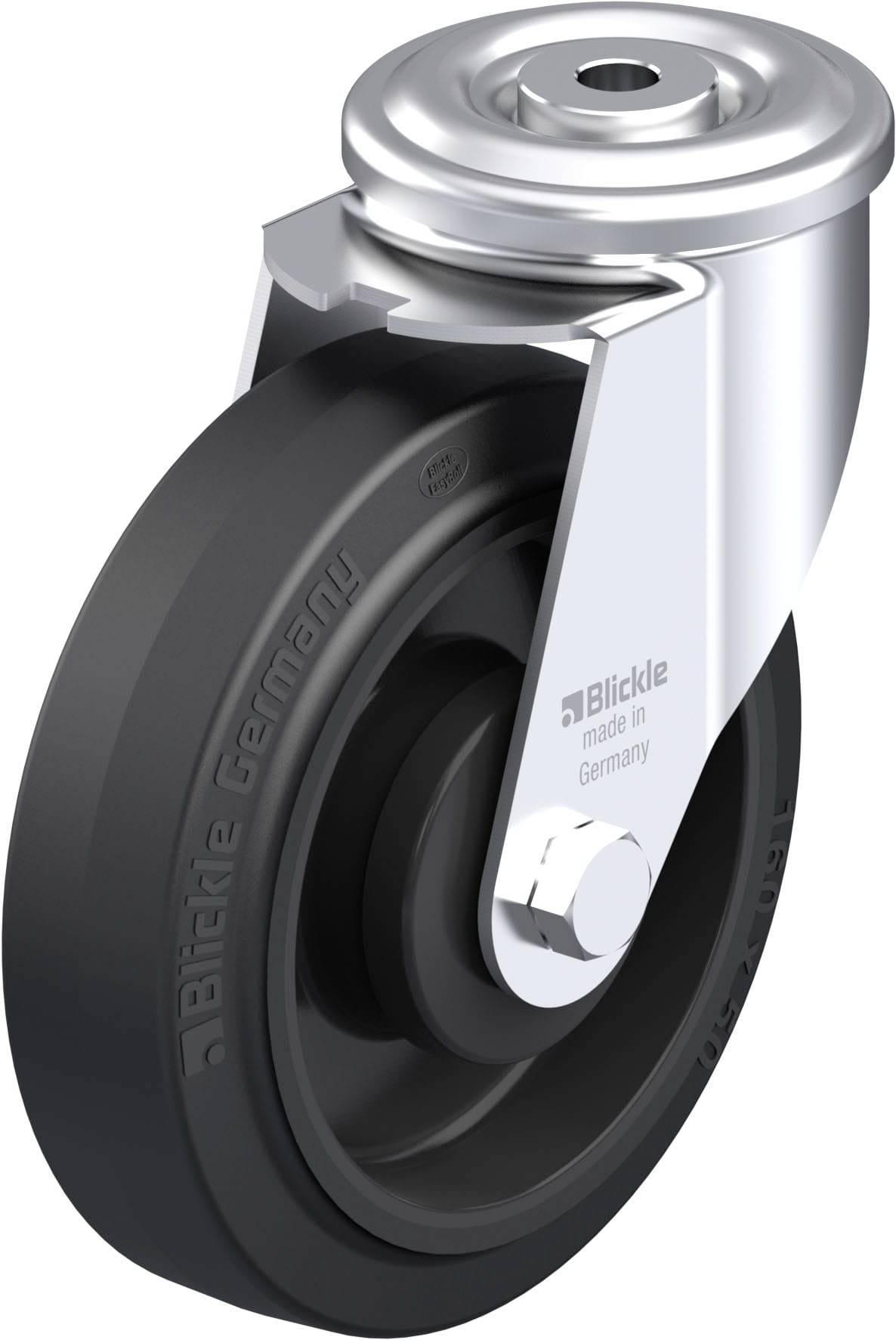 Blickle 868730 LER-POEV 160KA Stahlblech-Lenkrolle Rad-Durchmesser: 160 mm Tragfähigkeit (max.): 300 kg 1 St.