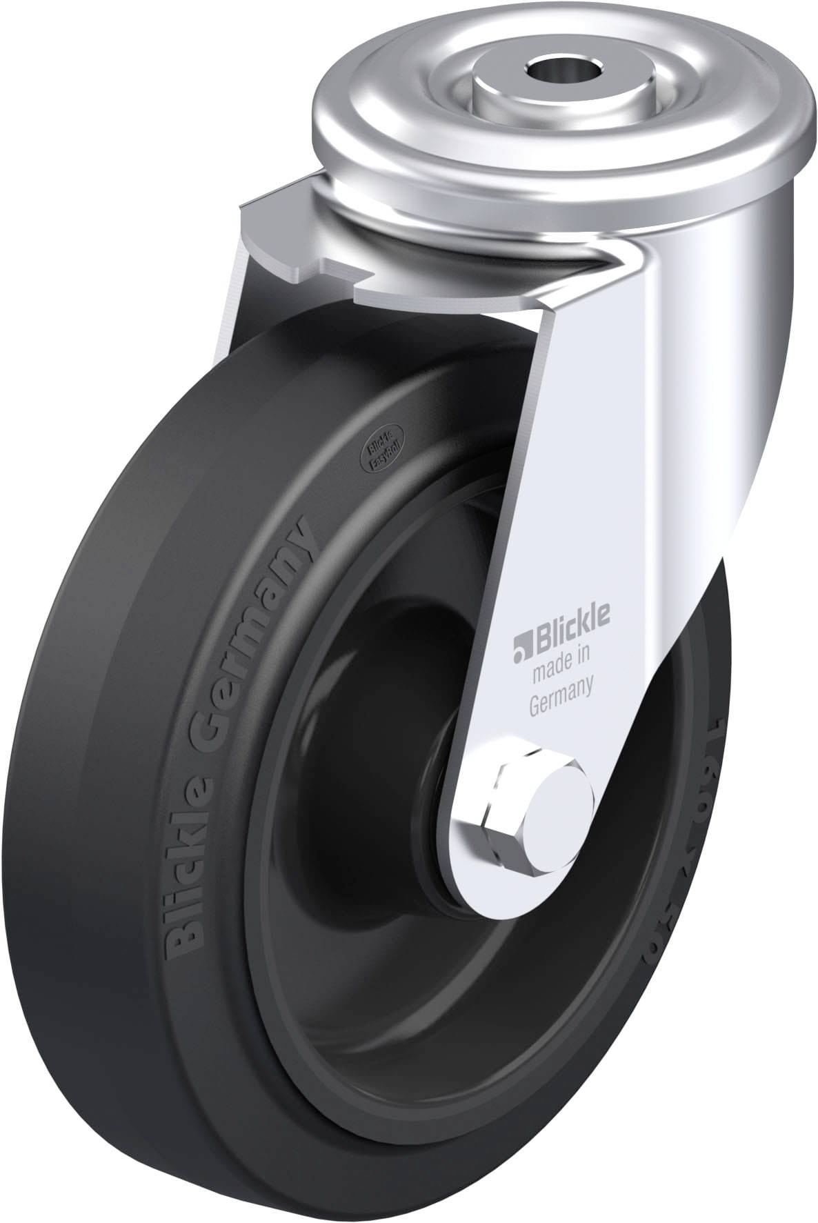 Blickle 739762 LER-POEV 160R Stahlblech-Lenkrolle Rad-Durchmesser: 160 mm Tragfähigkeit (max.): 300 kg 1 St.