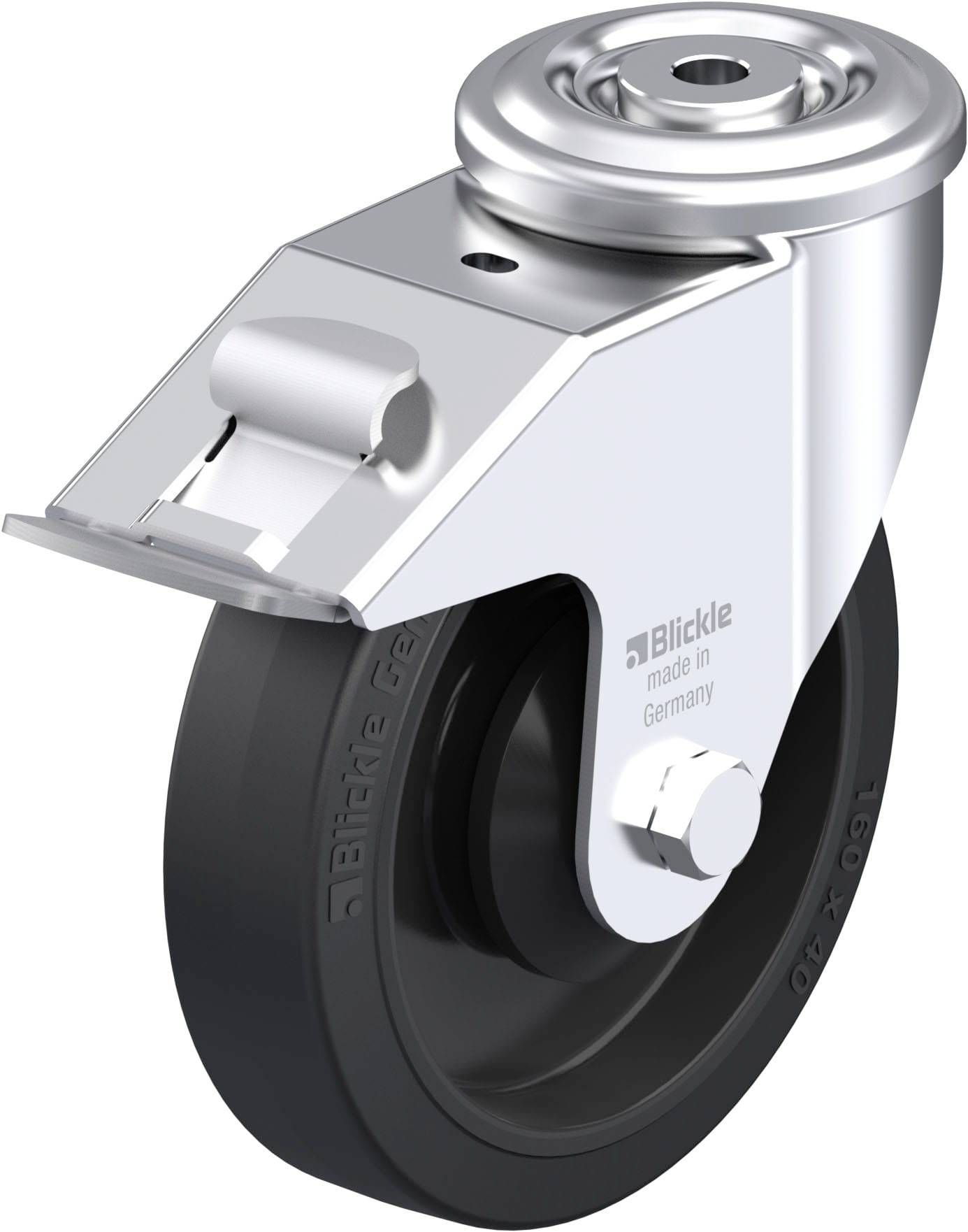 Blickle 941960 LER-POEV 161KA-FI Stahlblech-Lenkrolle Rad-Durchmesser: 160 mm Tragfähigkeit (max.): 300 kg 1 St.