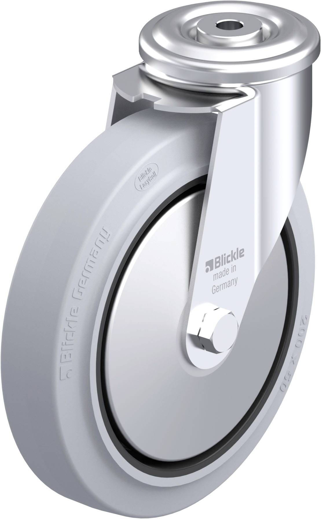 Blickle 941998 LER-POEV 200KA-SG-FA Stahlblech-Lenkrolle Rad-Durchmesser: 200 mm Tragfähigkeit (max.): 300 kg 1 St.