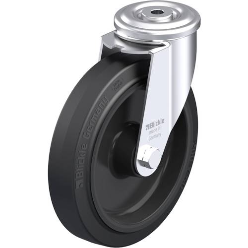 Blickle 649798 LER-POEV 200R Stahlblech-Lenkrolle Rad-Durchmesser: 200 mm Tragfähigkeit (max.): 300 kg 1 St.
