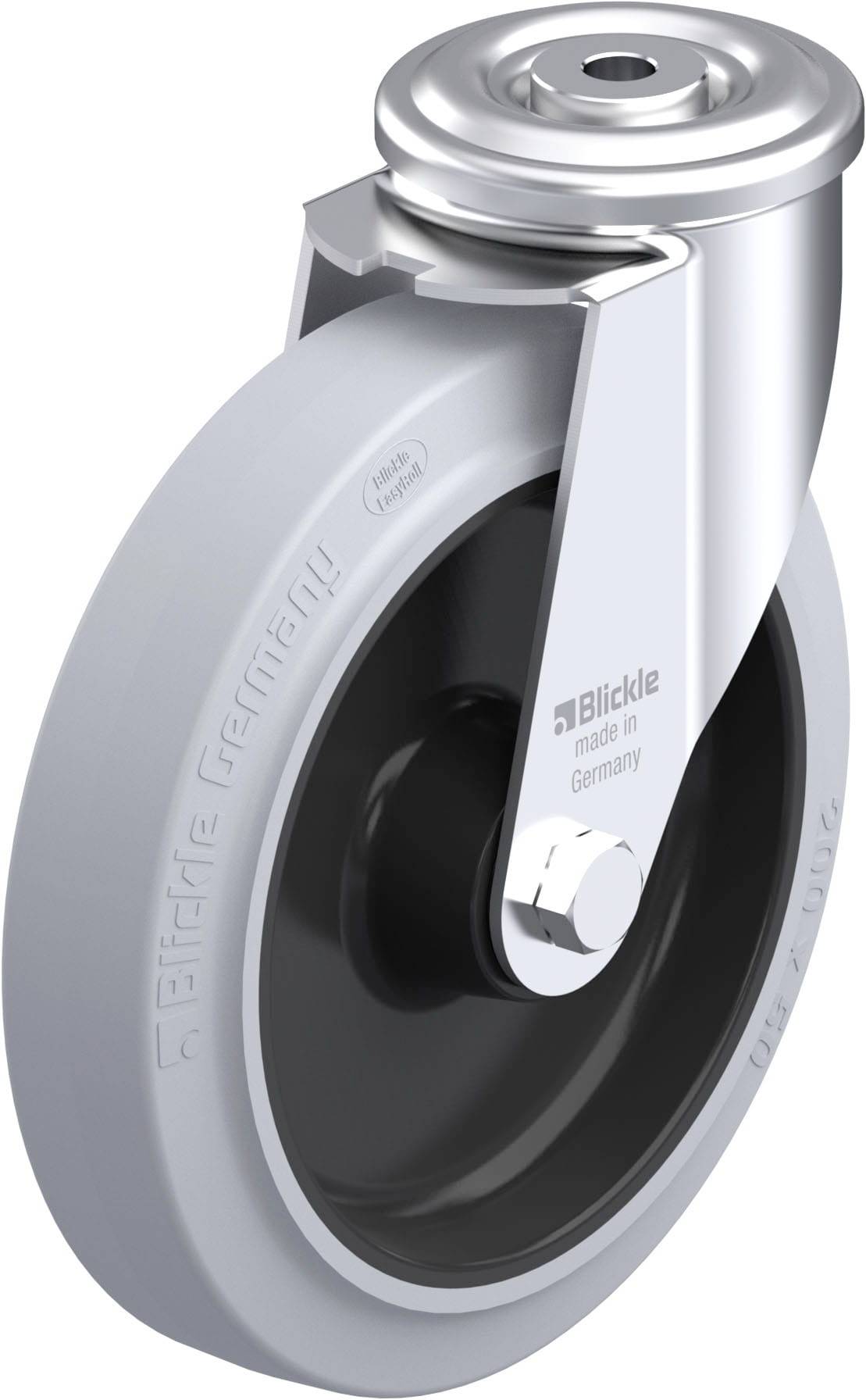 Blickle 488494 LER-POEV 200R-SG Stahlblech-Lenkrolle Rad-Durchmesser: 200 mm Tragfähigkeit (max.): 300 kg 1 St.