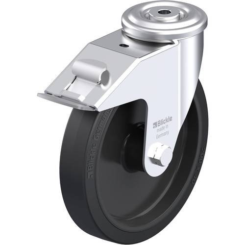 Thumbnail - Blickle 942047 LER-POEV 201R-FI Stahlblech-Lenkrolle Rad-Durchmesser: 200 mm Tragfähigkeit (max.): 300 kg 1 St.