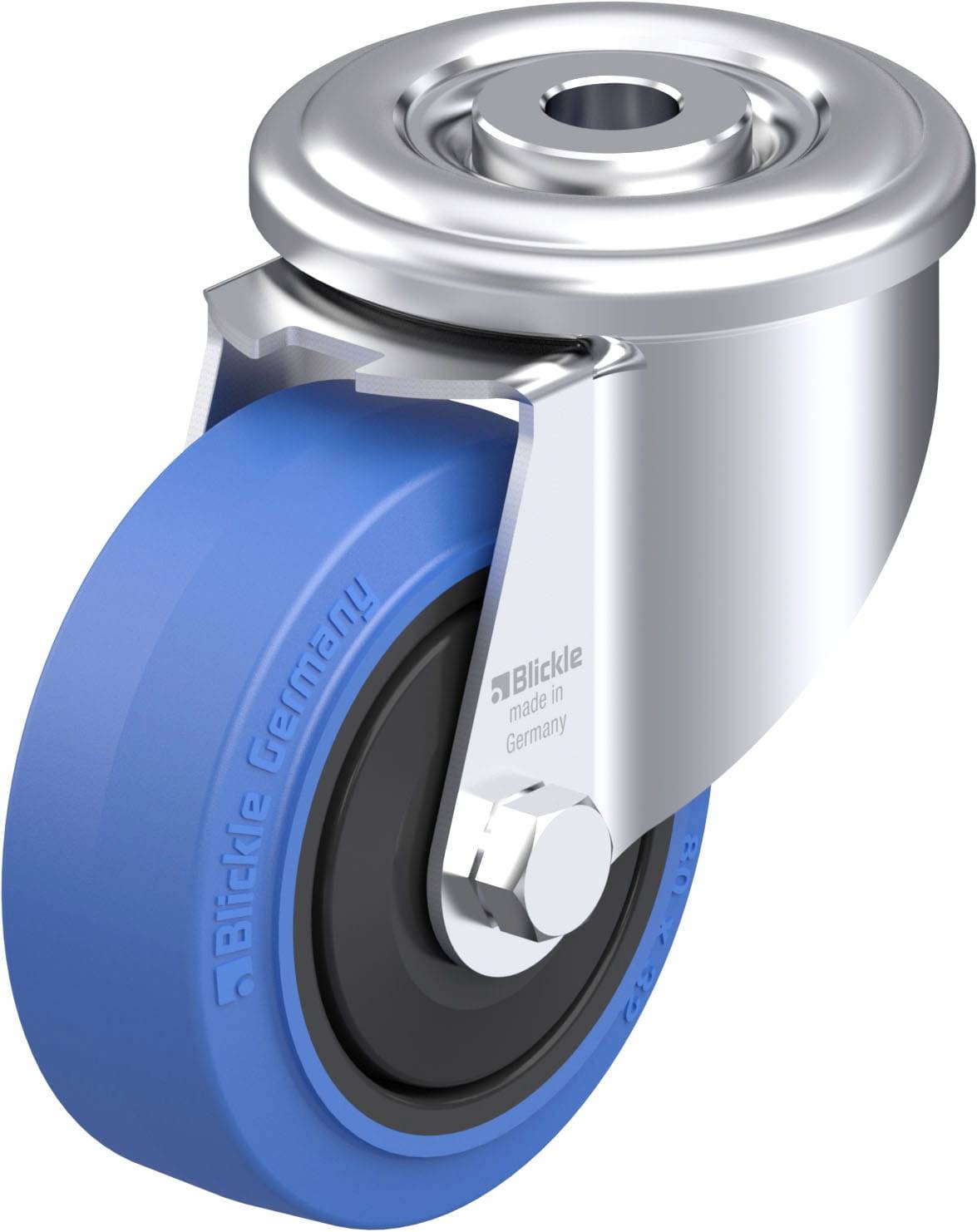 Blickle 909124 LER-POEV 80KF-SB Stahlblech-Lenkrolle Rad-Durchmesser: 80 mm Tragfähigkeit (max.): 140 kg 1 St.