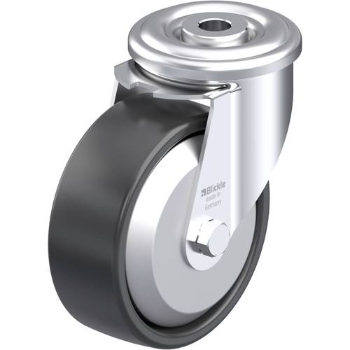 Thumbnail - Blickle 953159 LER-PP 100KA-EL-FA Stahlblech-Lenkrolle Rad-Durchmesser: 100 mm Tragfähigkeit (max.): 150 kg 1 St.
