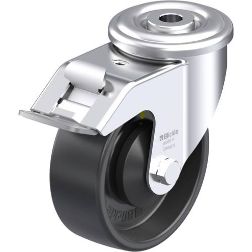 Thumbnail - Blickle 953161 LER-PP 100KA-FI-EL Stahlblech-Lenkrolle Rad-Durchmesser: 100 mm Tragfähigkeit (max.): 150 kg 1 St.