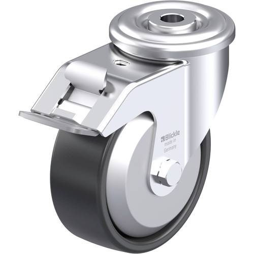 Thumbnail - Blickle 953163 LER-PP 100KA-FI-FA Stahlblech-Lenkrolle Rad-Durchmesser: 100 mm Tragfähigkeit (max.): 150 kg 1 St.