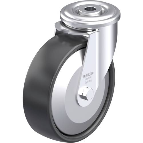 Thumbnail - Blickle 613570 LER-PP 125R-FA Stahlblech-Lenkrolle Rad-Durchmesser: 125 mm Tragfähigkeit (max.): 150 kg 1 St.