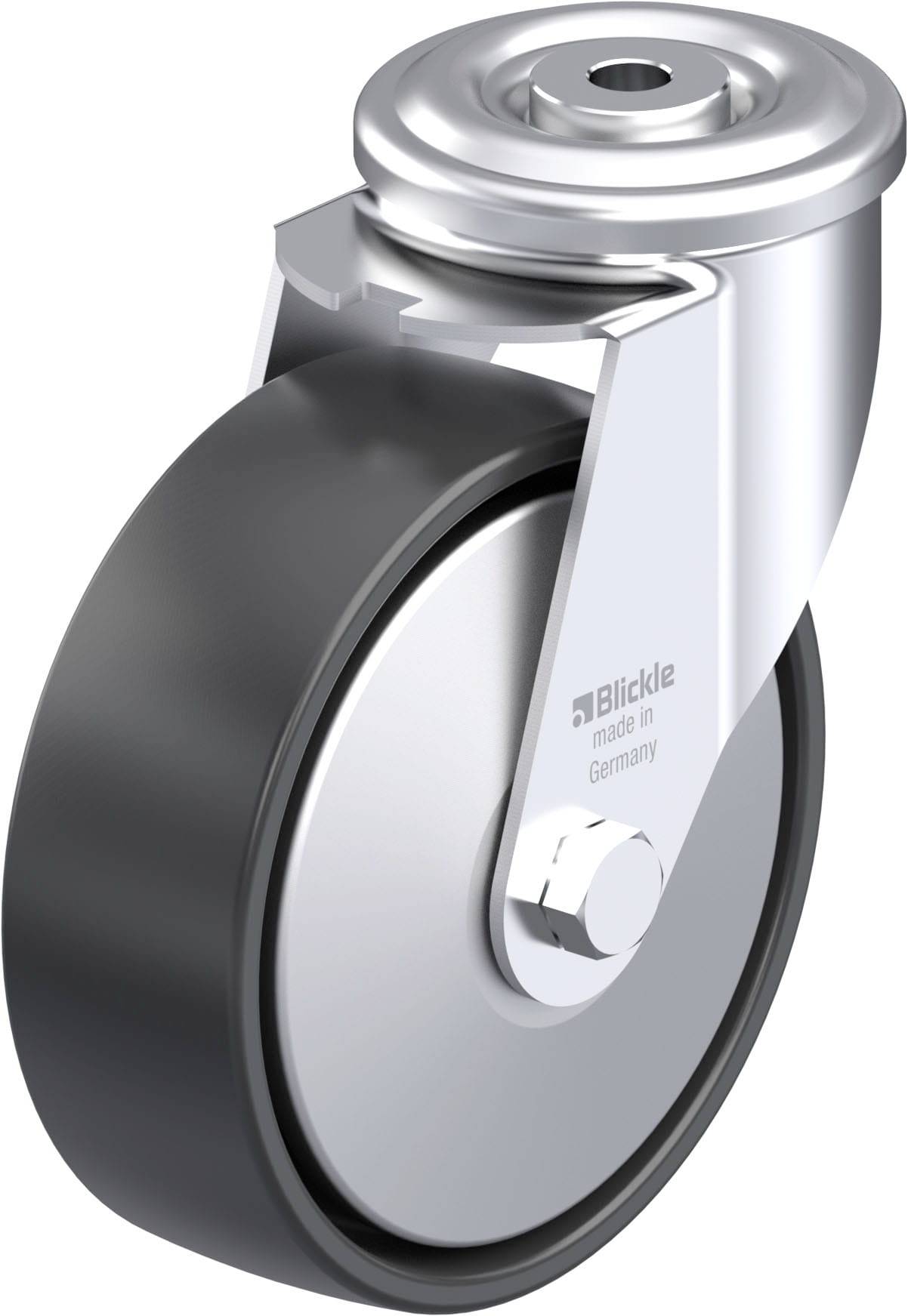 Blickle 441642 LER-PP 150G-FA Stahlblech-Lenkrolle Rad-Durchmesser: 150 mm Tragfähigkeit (max.): 300 kg 1 St.