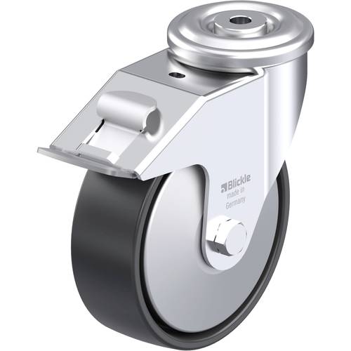 Thumbnail - Blickle 451559 LER-PP 150G-FI-FA Stahlblech-Lenkrolle Rad-Durchmesser: 150 mm Tragfähigkeit (max.): 300 kg 1 St.