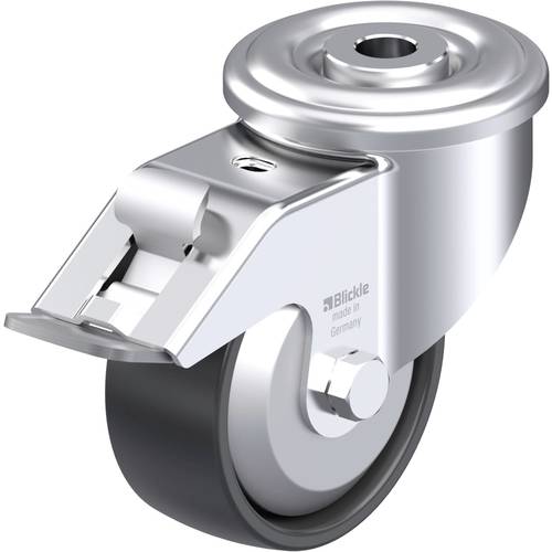 Thumbnail - Blickle 659441 LER-PP 80G-FI-FA Stahlblech-Lenkrolle Rad-Durchmesser: 80 mm Tragfähigkeit (max.): 120 kg 1 St.