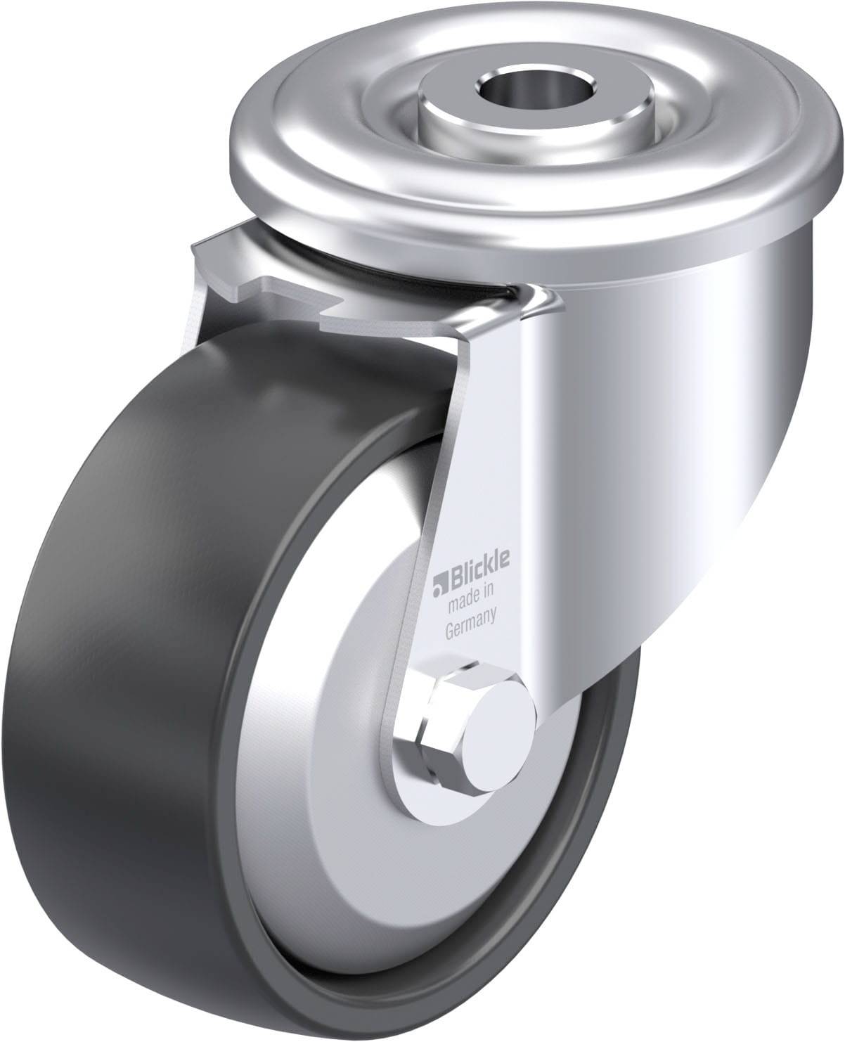 Blickle 640458 LER-PP 80R-FA Stahlblech-Lenkrolle Rad-Durchmesser: 80 mm Tragfähigkeit (max.): 120 kg 1 St.