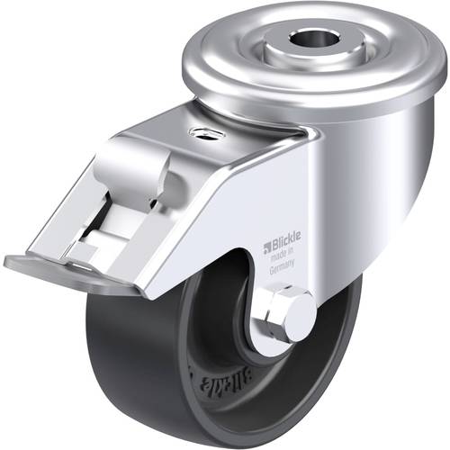 Thumbnail - Blickle 628016 LER-PP 80R-FI Stahlblech-Lenkrolle Rad-Durchmesser: 80 mm Tragfähigkeit (max.): 120 kg 1 St.