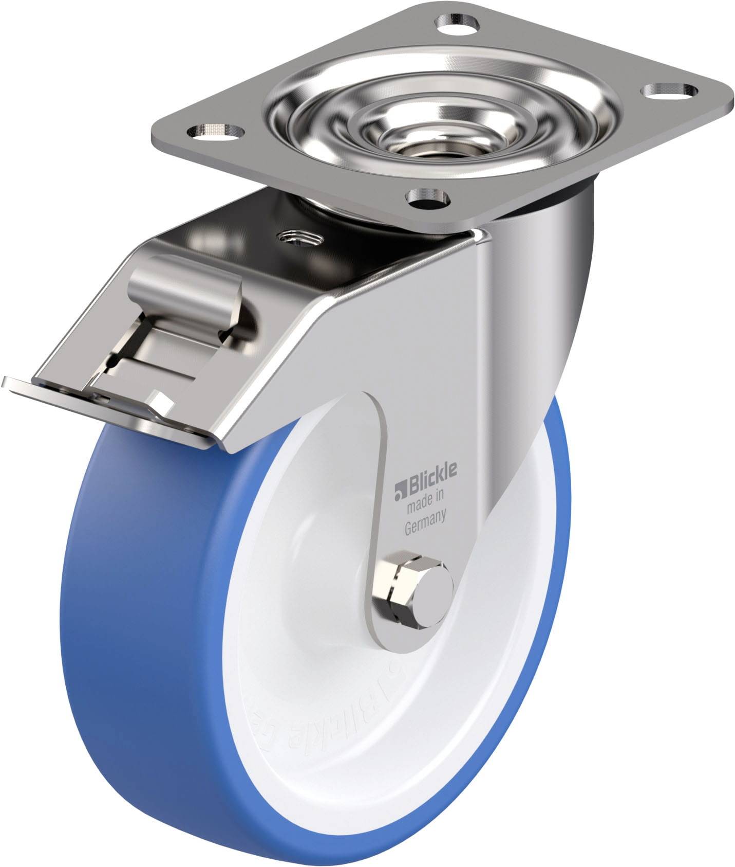 Blickle 942097 LEX-POTHS 125G-FI Edelstahl-Lenkrolle Rad-Durchmesser: 125 mm Tragfähigkeit (max.): 150 kg 1 St.