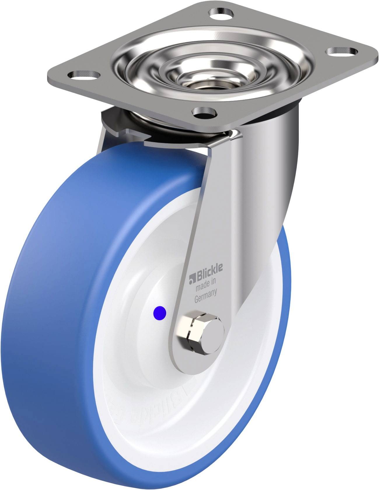 Blickle 942098 LEX-POTHS 125XKA Edelstahl-Lenkrolle Rad-Durchmesser: 125 mm Tragfähigkeit (max.): 150 kg 1 St.