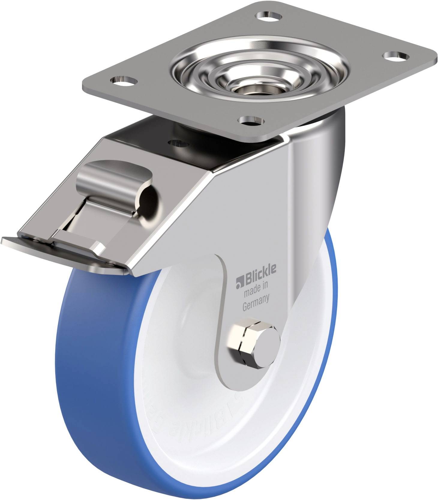 Blickle 942103 LEX-POTHS 160G-FI Edelstahl-Lenkrolle Rad-Durchmesser: 160 mm Tragfähigkeit (max.): 300 kg 1 St.