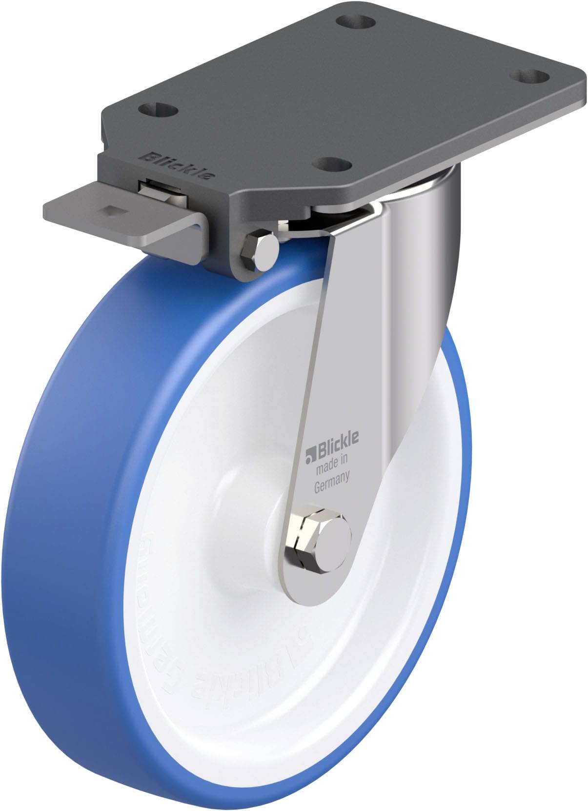 Thumbnail - Blickle 942110 LEX-POTHS 200G-IS Edelstahl-Lenkrolle Rad-Durchmesser: 200 mm Tragfähigkeit (max.): 300 kg 1 St.