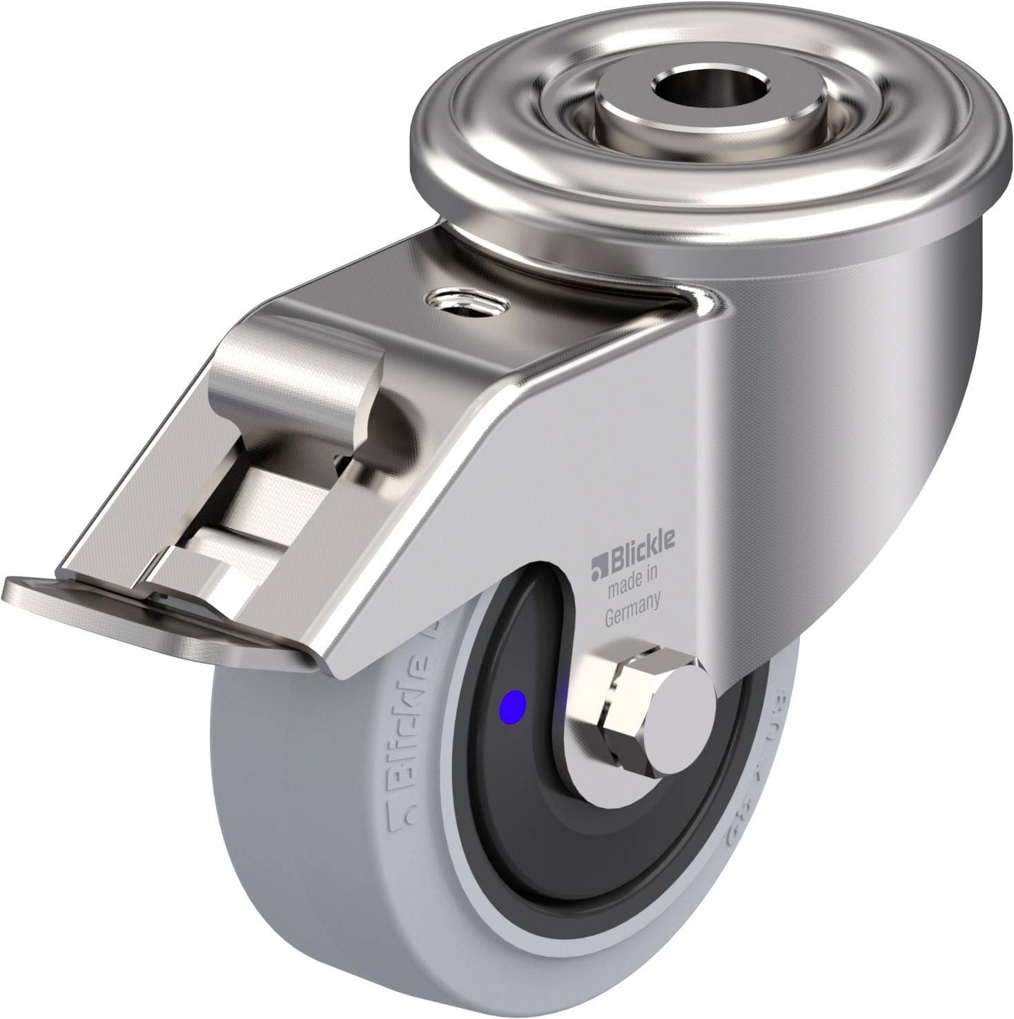 Blickle 945723 LEXR-POEV 80XKF-FI-SG Edelstahl-Lenkrolle Rad-Durchmesser: 80 mm Tragfähigkeit (max.): 140 kg 1 St.