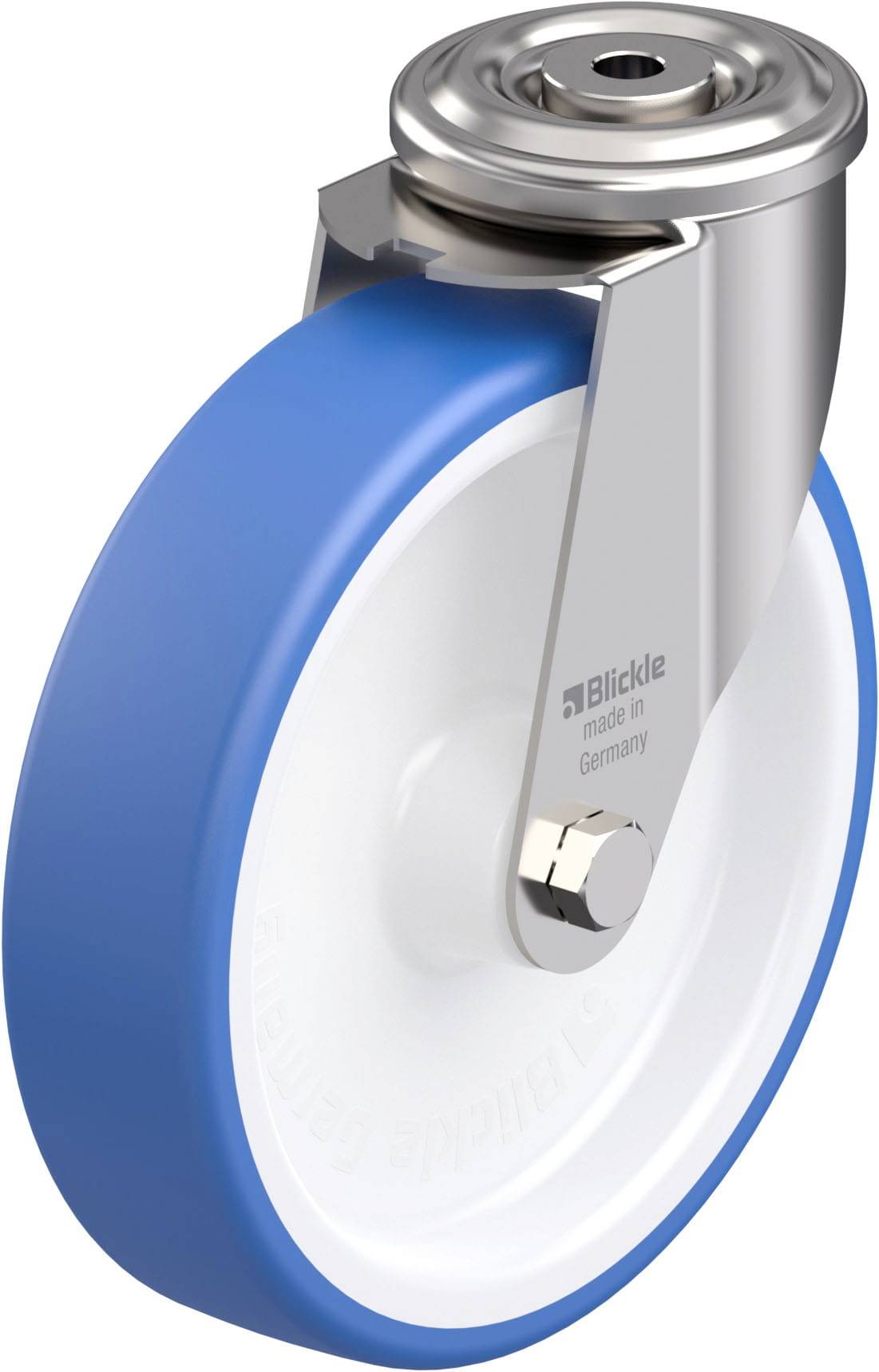 Blickle 942128 LEXR-POTHS 200G Edelstahl-Lenkrolle Rad-Durchmesser: 200 mm Tragfähigkeit (max.): 300 kg 1 St.