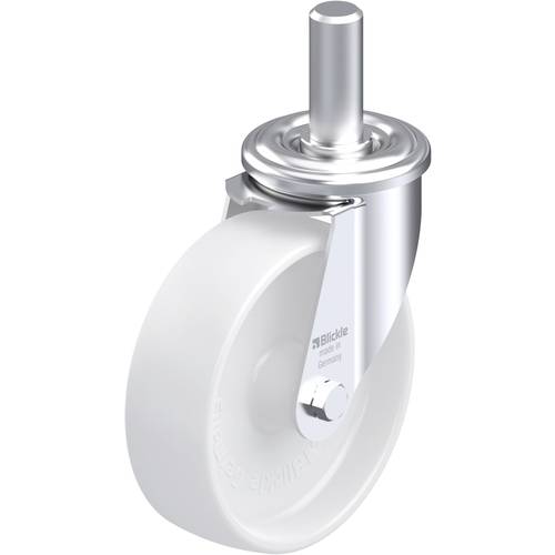 Thumbnail - Blickle 580266 LEZ-PO 125G Stahlblech-Lenkrolle Rad-Durchmesser: 125 mm Tragfähigkeit (max.): 150 kg 1 St.