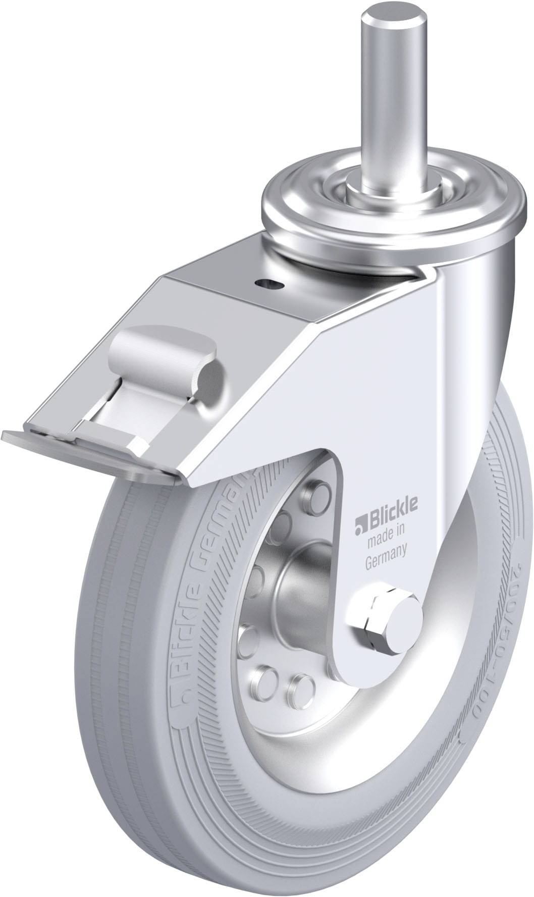 Blickle 659292 LEZ-VE 200R-22-FI-SG Stahlblech-Lenkrolle Rad-Durchmesser: 200 mm Tragfähigkeit (max.): 205 kg 1 St.