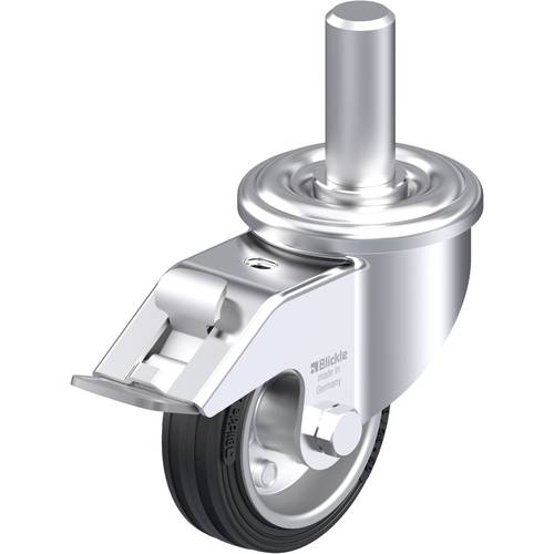 Thumbnail - Blickle 576512 LEZ-VE 80R-FI Stahlblech-Lenkrolle Rad-Durchmesser: 80 mm Tragfähigkeit (max.): 50 kg 1 St.