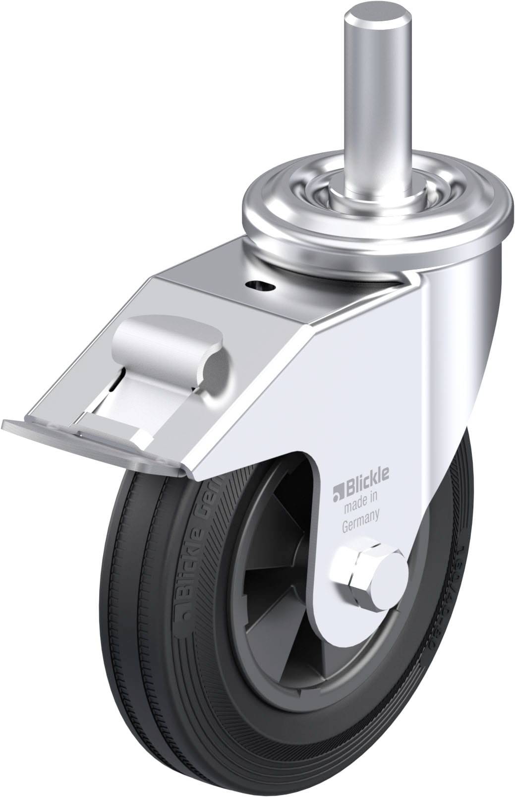 Blickle 577601 LEZ-VPP 160G-22-FI Stahlblech-Lenkrolle Rad-Durchmesser: 160 mm Tragfähigkeit (max.): 135 kg 1 St.