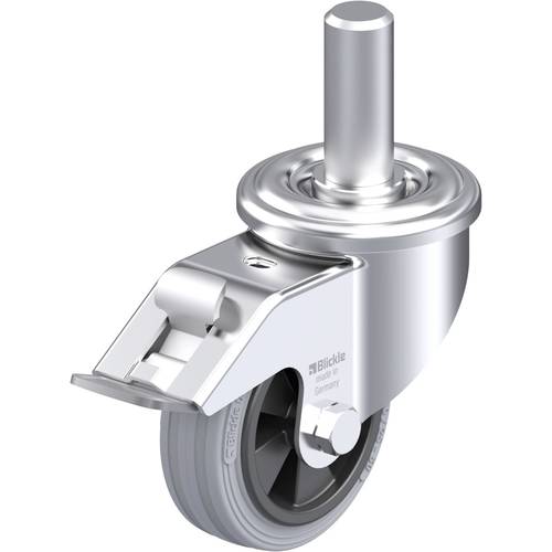 Thumbnail - Blickle 717074 LEZ-VPP 80G-FI-SG Stahlblech-Lenkrolle Rad-Durchmesser: 80 mm Tragfähigkeit (max.): 50 kg 1 St.