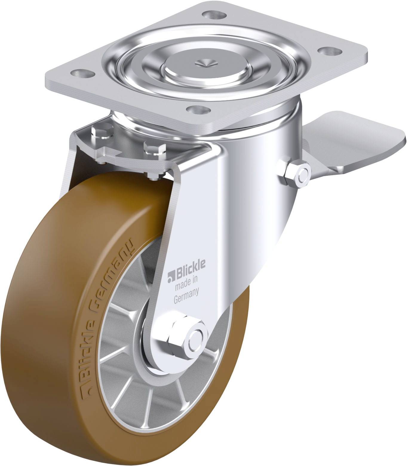 Blickle 942166 LH-ALB 152K-ST Stahlblech-Lenkrolle Rad-Durchmesser: 150 mm Tragfähigkeit (max.): 900 kg 1 St.