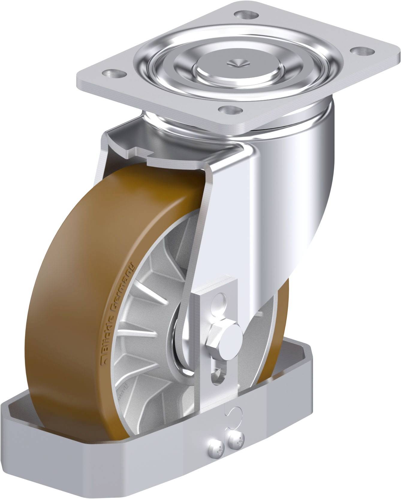 Blickle 942173 LH-ALB 162K-FS Stahlblech-Lenkrolle Rad-Durchmesser: 160 mm Tragfähigkeit (max.): 900 kg 1 St.