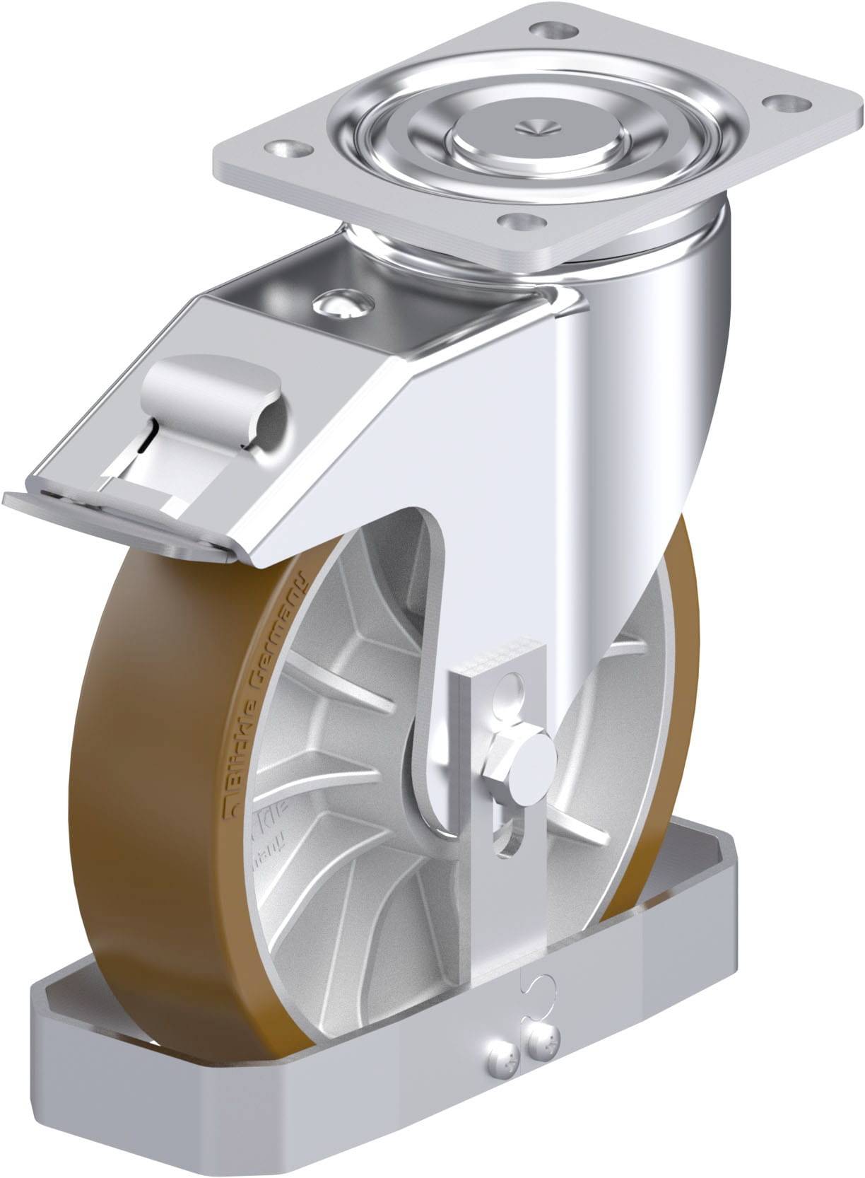 Blickle 942182 LH-ALB 202K-FI-FS Stahlblech-Lenkrolle Rad-Durchmesser: 200 mm Tragfähigkeit (max.): 900 kg 1 St.