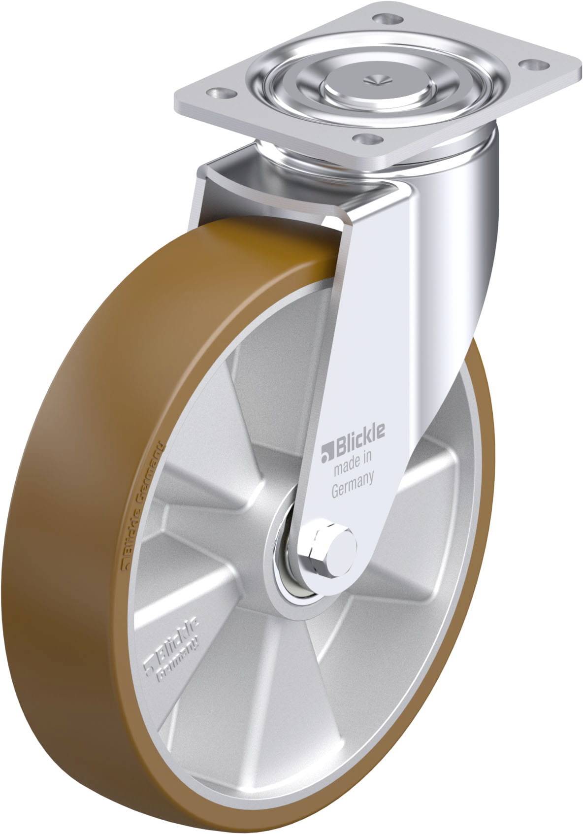 Blickle 871726 LH-ALB 250K Stahlblech-Lenkrolle Rad-Durchmesser: 250 mm Tragfähigkeit (max.): 900 kg 1 St.