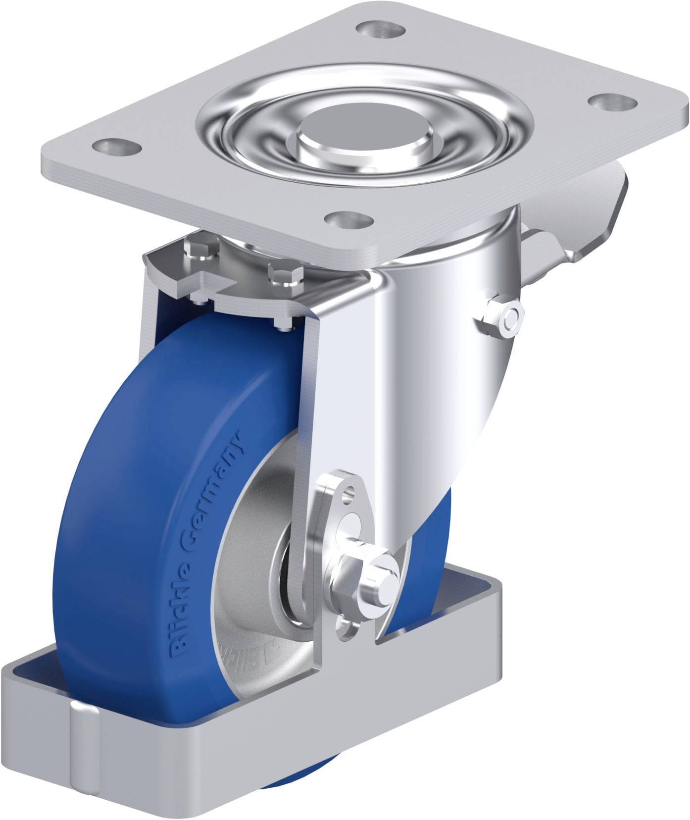 Blickle 939284 LH-ALBS 125K-3-ST-FS Stahlblech-Lenkrolle Rad-Durchmesser: 125 mm Tragfähigkeit (max.): 370 kg 1 St.