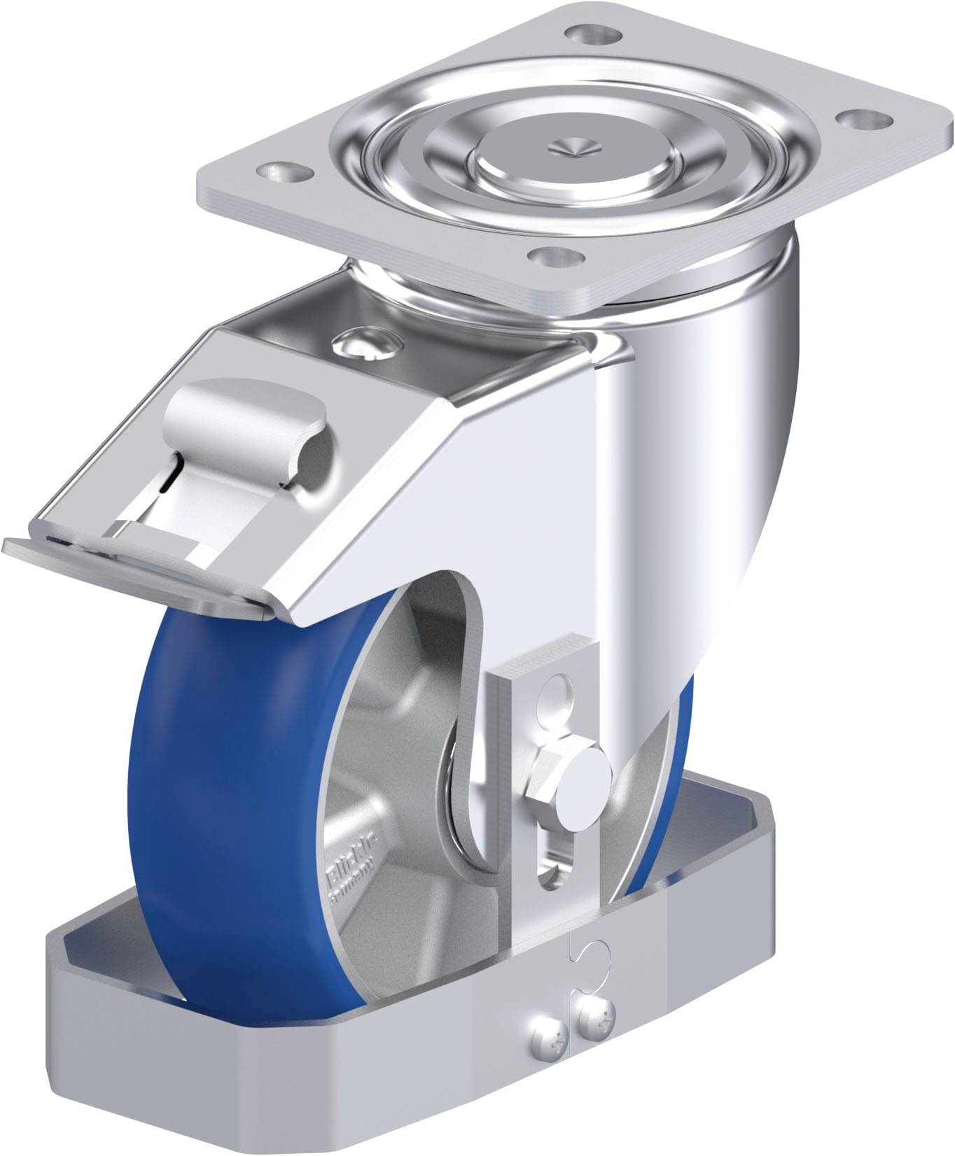 Blickle 899611 LH-ALBS 160K-FI-CO-FS Stahlblech-Lenkrolle Rad-Durchmesser: 160 mm Tragfähigkeit (max.): 580 kg 1 St.